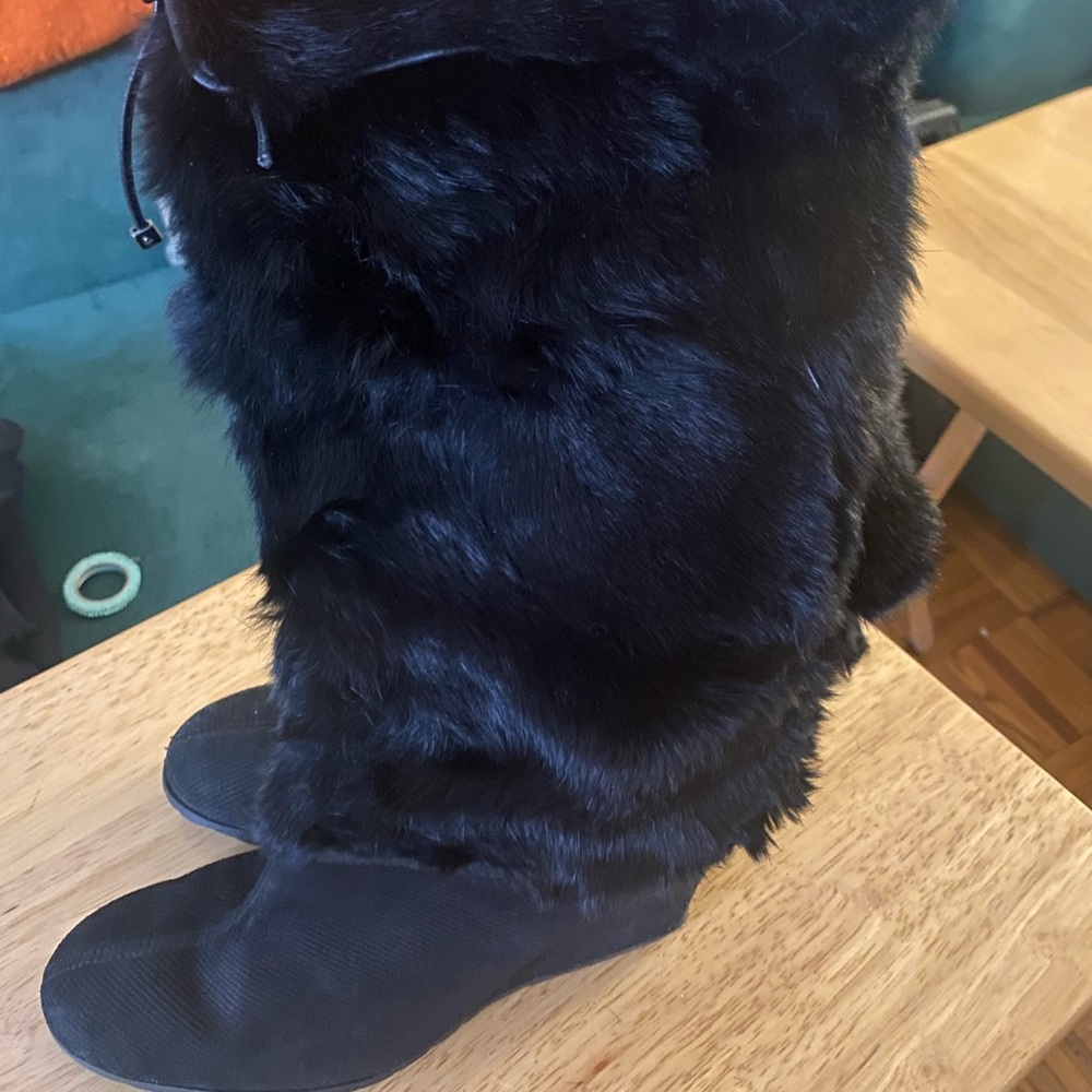 Cole Haan fur boots